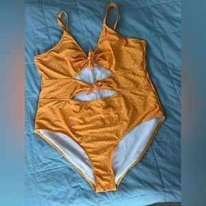 Beautiful swimsuit with bows plus size